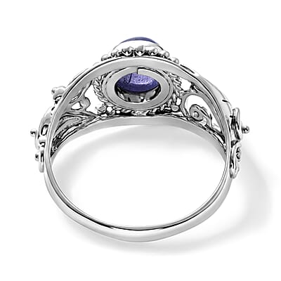 D'Joy Bali Legacy Tanzanite 1.90 ctw Ring in Sterling Silver (Size 5.0)