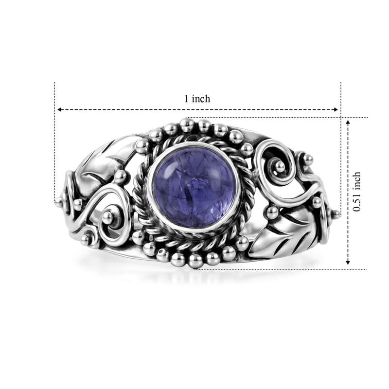 D'Joy Bali Legacy Tanzanite 1.90 ctw Ring in Sterling Silver (Size 5.0)