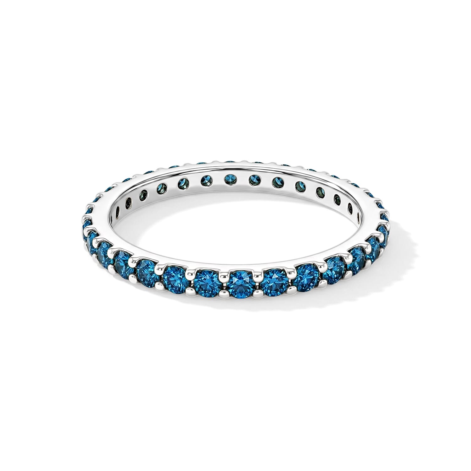 Blue Topaz 0.60 ctw Ring in Sterling Silver (Size 8.0)