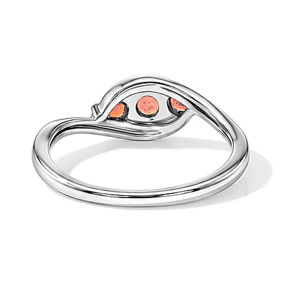 Mozambique Garnet 0.30 ctw Ring in Sterling Silver (Size 7.0)