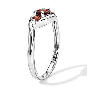 Mozambique Garnet 0.30 ctw Ring in Sterling Silver (Size 9.0)