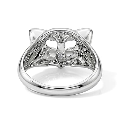 Jaguar Ring in Sterling Silver (Size 6.0) 3.84 Grams