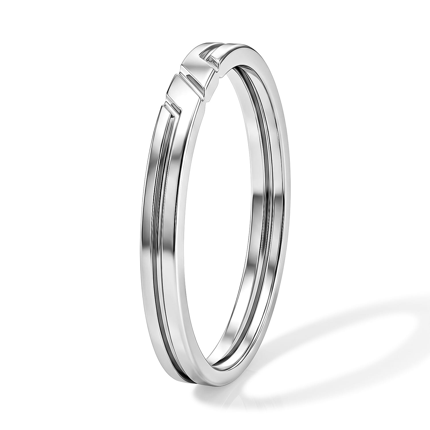 Etched Ring in Sterling Silver (Size 9.0) 1.97 Grams