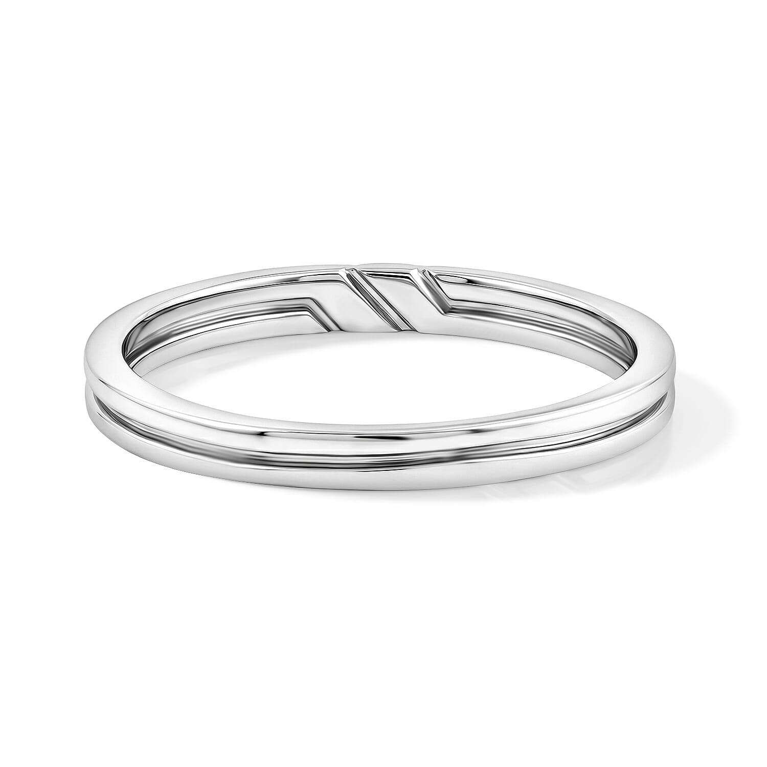Etched Ring in Sterling Silver (Size 9.0) 1.97 Grams