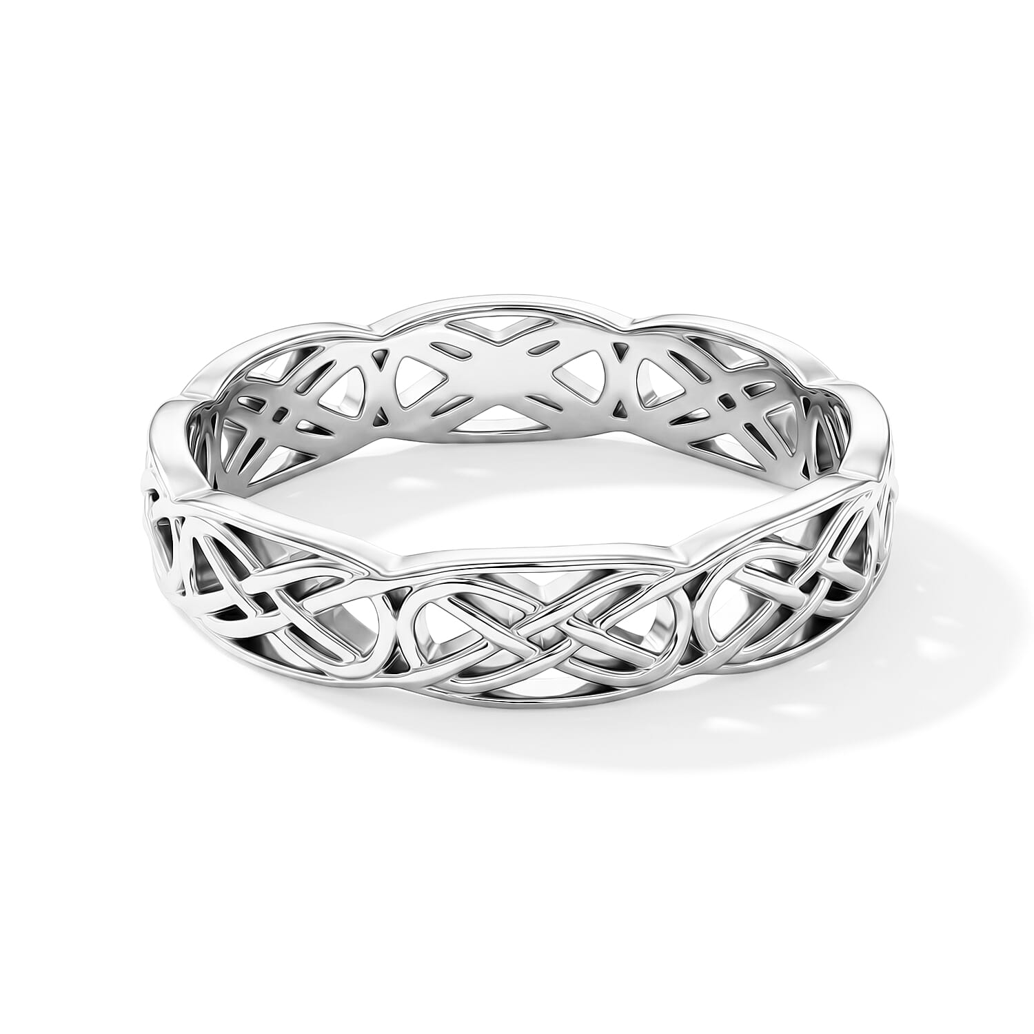 Filiagree Band Ring in Sterling Silver (Size 9.0) 2.60 Grams