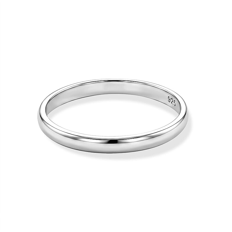 2mm Ring in Sterling Silver (Size 10.0) 1.25 Grams