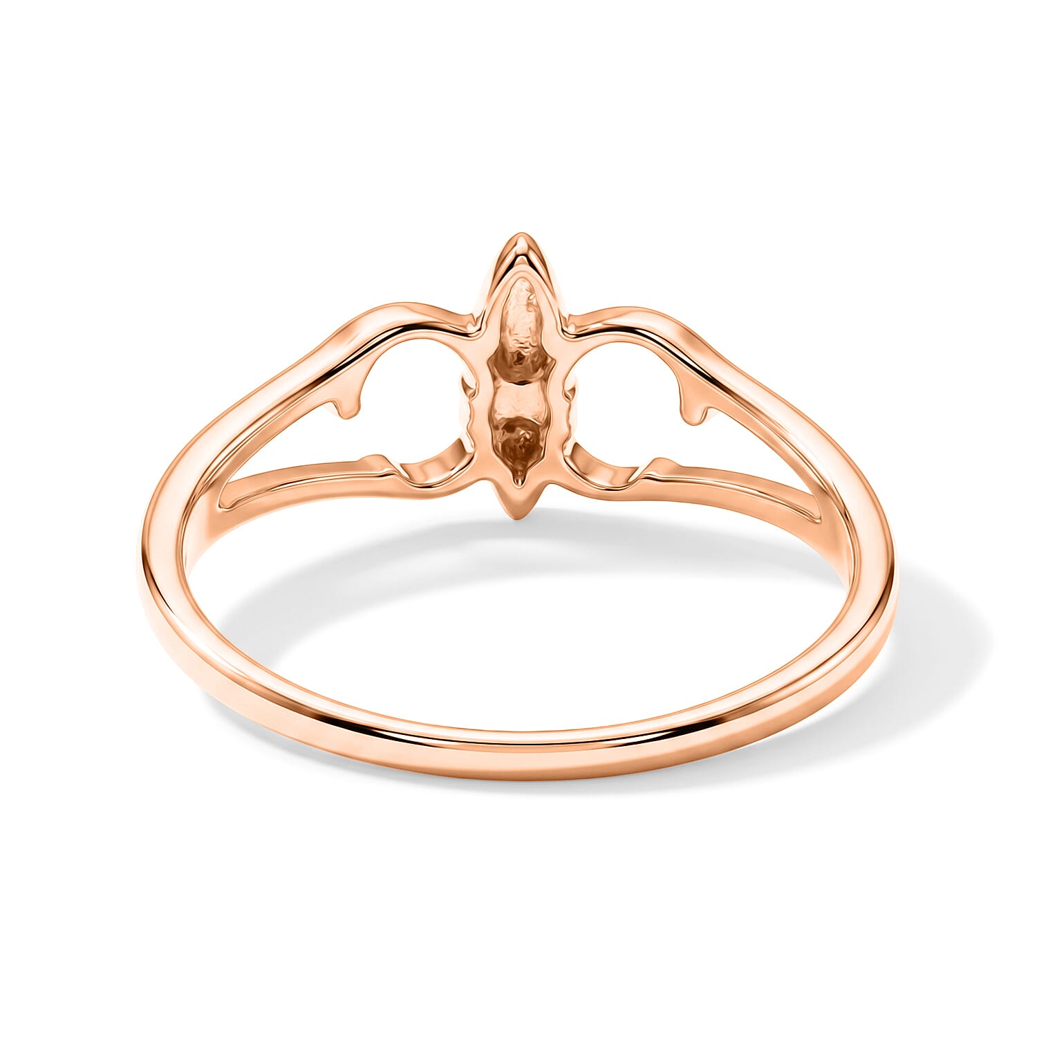 Fleur De Lis Ring in 14K Rose Gold Over Sterling Silver (Size 9.0) 2.0 Grams