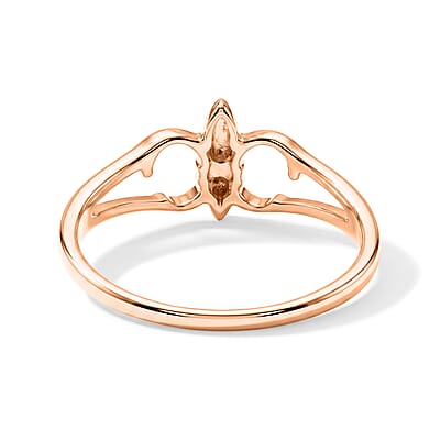 Fleur De Lis Ring in 14K Rose Gold Over Sterling Silver (Size 9.0) 2.0 Grams