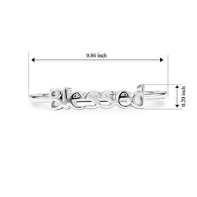 Blessed Ring in Sterling Silver (Size 11.0) 1.22 Grams