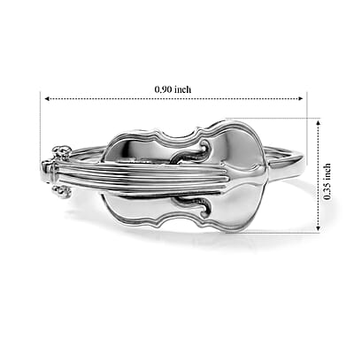 Cello Ring in Sterling Silver (Size 7.0) 1.84 Grams