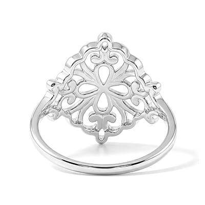 Filigree Ring in Sterling Silver (Size 7.0) 2.18 Grams