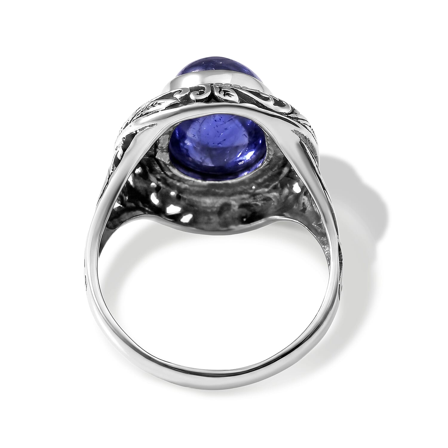 D'Joy Bali Legacy Tanzanite 7.00 ctw Ring in Sterling Silver (Size 5.0)