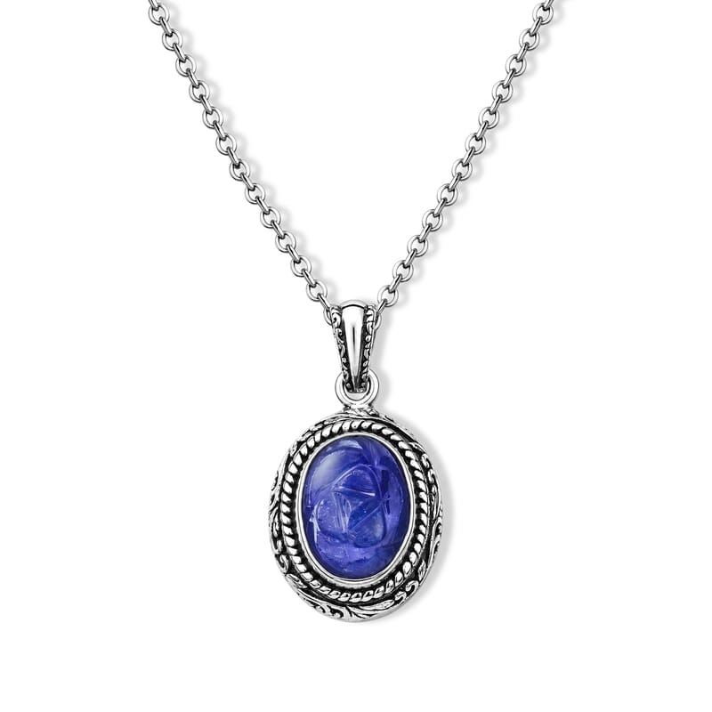 D'Joy Bali Legacy Tanzanite 7.00 ctw Pendant without Chain in Sterling Silver