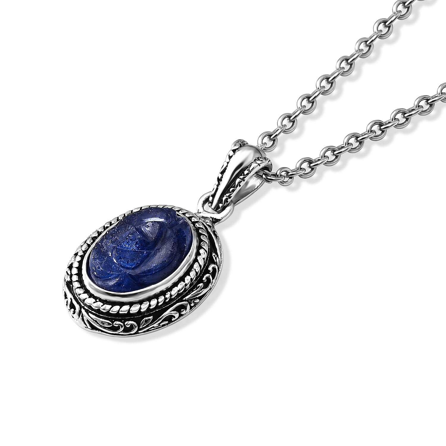 D'Joy Bali Legacy Tanzanite 7.00 ctw Pendant without Chain in Sterling Silver