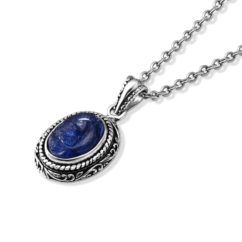 D'Joy Bali Legacy Tanzanite 7.00 ctw Pendant without Chain in Sterling Silver