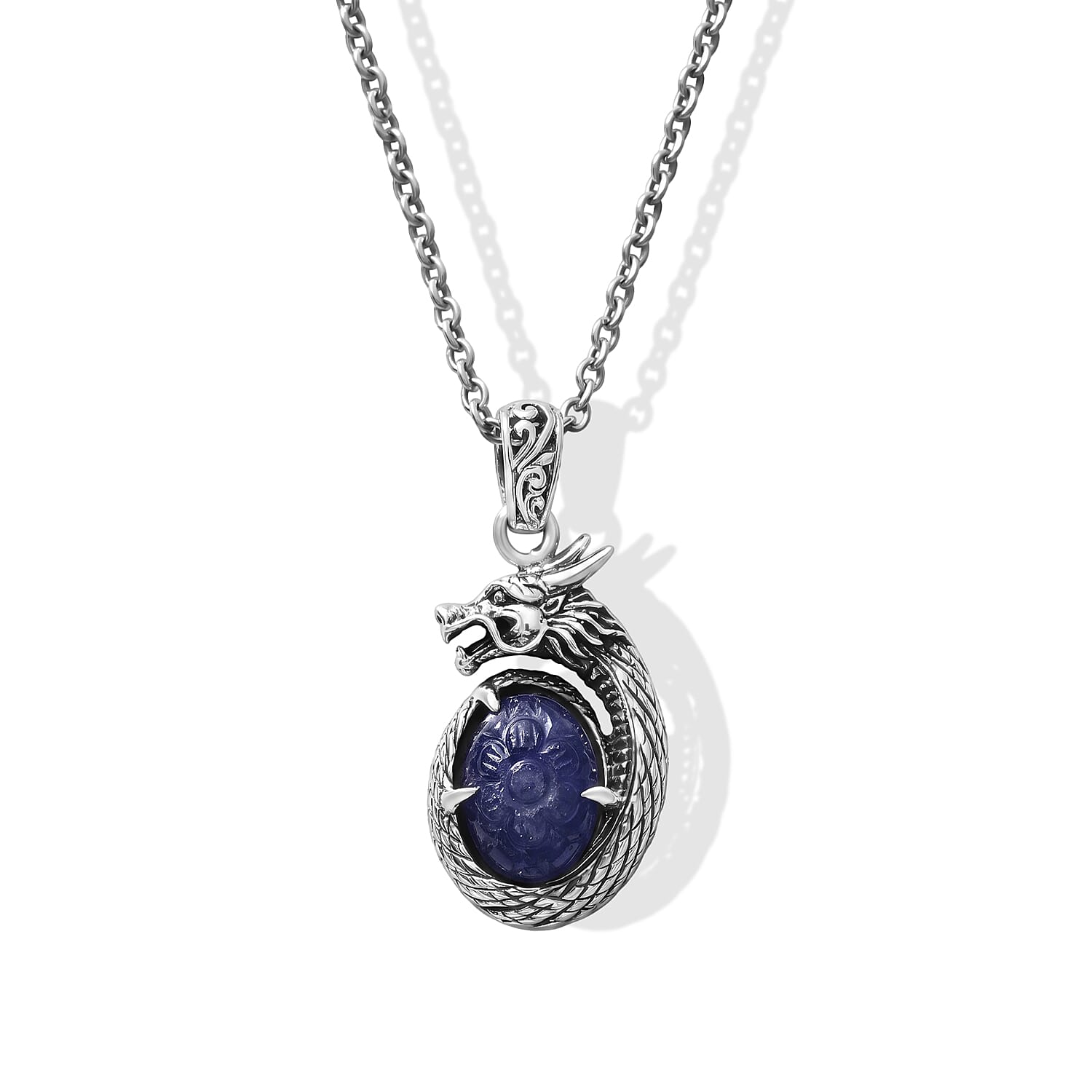 D'Joy Bali Legacy Tanzanite 7.80 ctw Pendant without Chain in Sterling Silver
