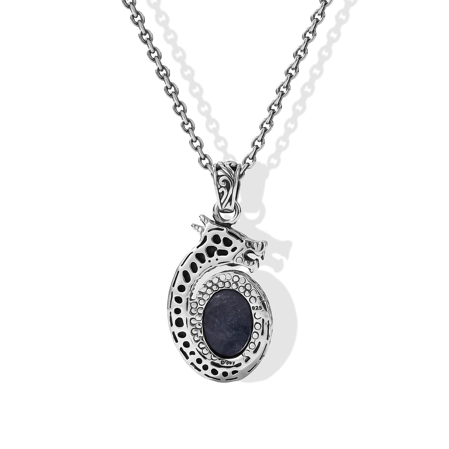 D'Joy Bali Legacy Tanzanite 7.80 ctw Pendant without Chain in Sterling Silver