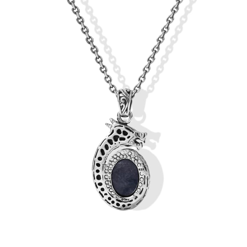 D'Joy Bali Legacy Tanzanite 7.80 ctw Pendant without Chain in Sterling Silver