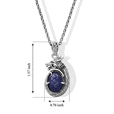 D'Joy Bali Legacy Tanzanite 7.80 ctw Pendant without Chain in Sterling Silver