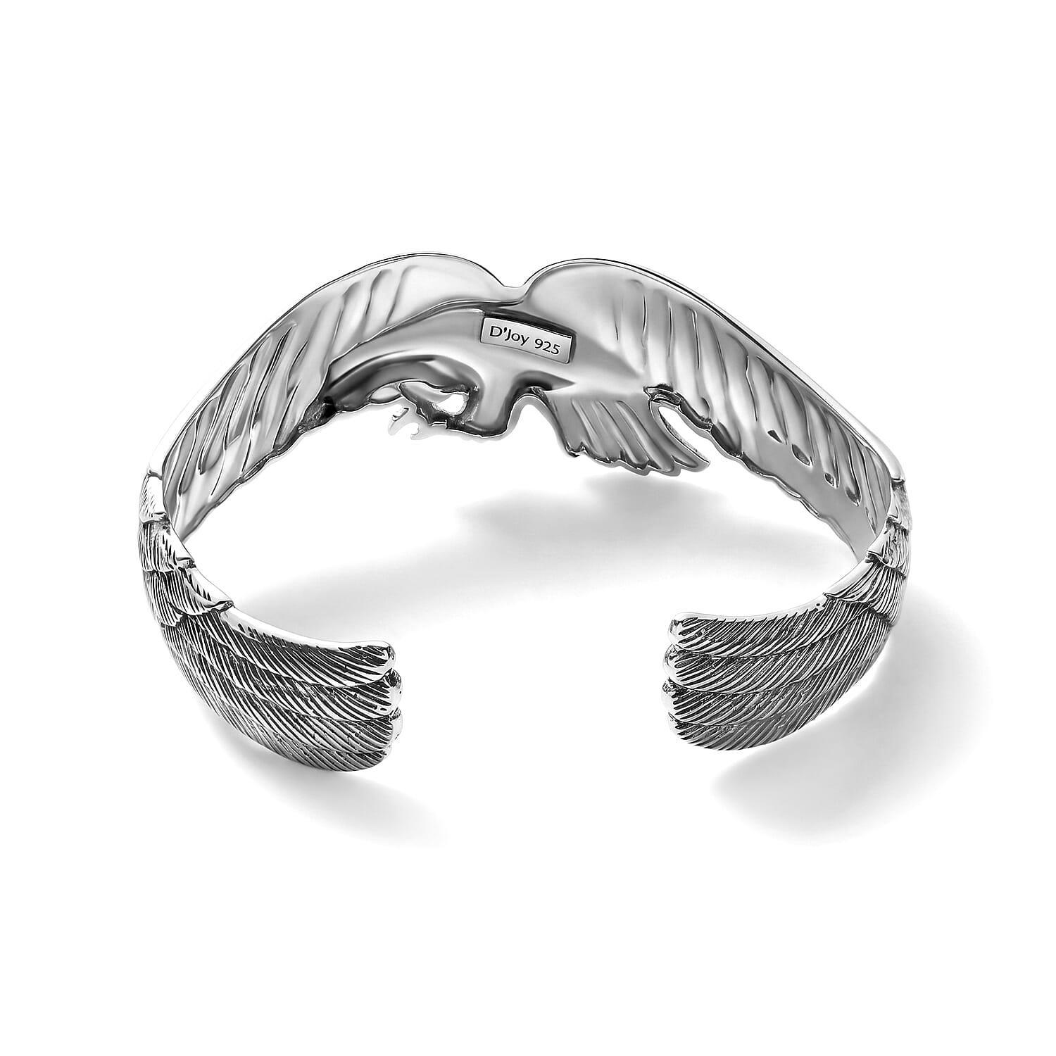 D'Joy Bali Legacy Eagle Bangle Bracelet in Sterling Silver (7.25 In) 20.60 Grams