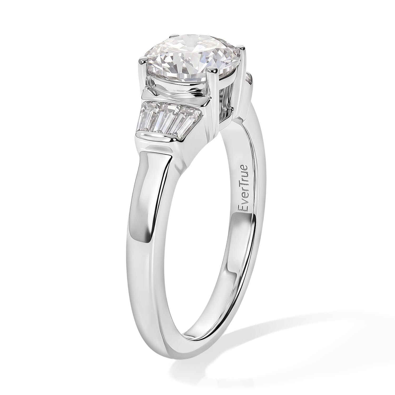EverTrue Moissanite 1.50 ctw Ring in Platinum Bond (Size 5.0)