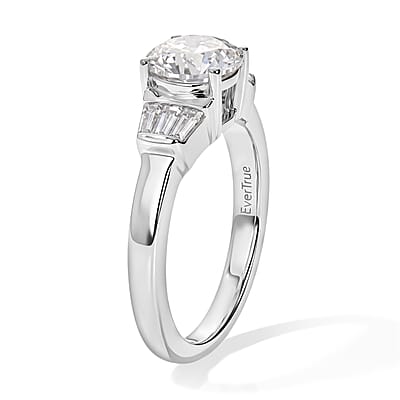 EverTrue Moissanite 1.50 ctw Ring in Platinum Bond (Size 5.0)