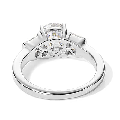 EverTrue Moissanite 1.50 ctw Ring in Platinum Bond (Size 5.0)