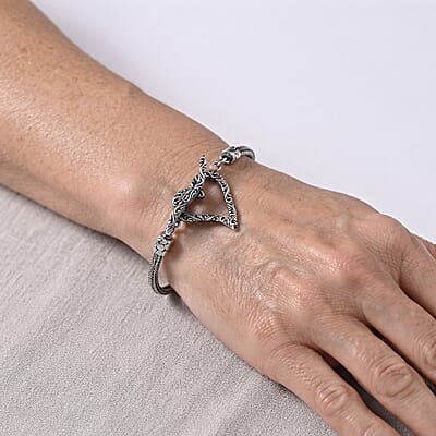 D'Joy Bali Legacy Tulang Naga Chain Bracelet in Sterling Silver (7.25 In) 8.90 Grams