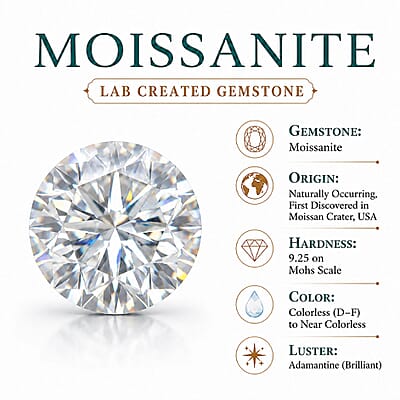 D'Joy Moissanite 4.25 ctw Ring in 18K Vermeil Yellow Gold Over Sterling Silver (Size 6.0)
