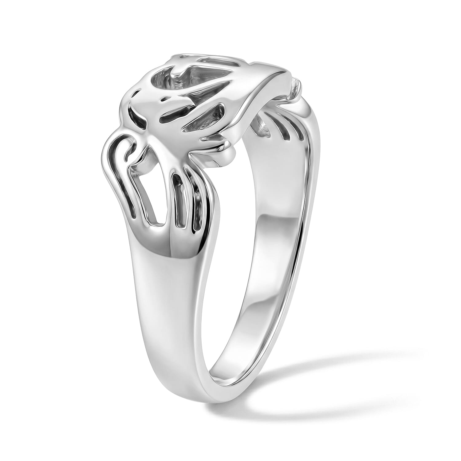 Claddagh Ring in Sterling Silver (Size 6.0) 3.15 Grams