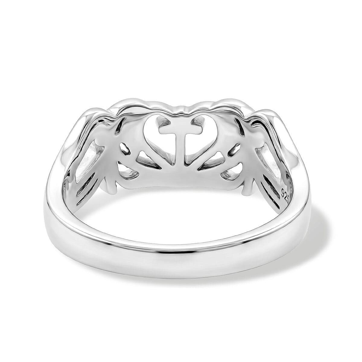 Claddagh Ring in Sterling Silver (Size 7.0) 3.15 Grams image number 4