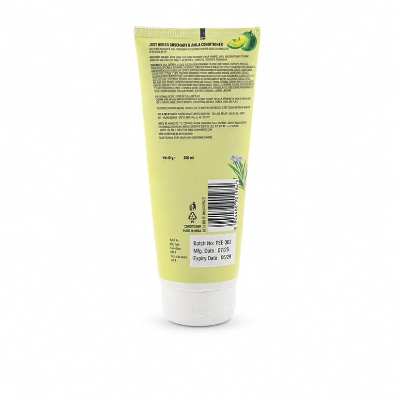 Just Herbs Anti Hairfall Conditioner | Rosemary, Amla & 14 Herbs
