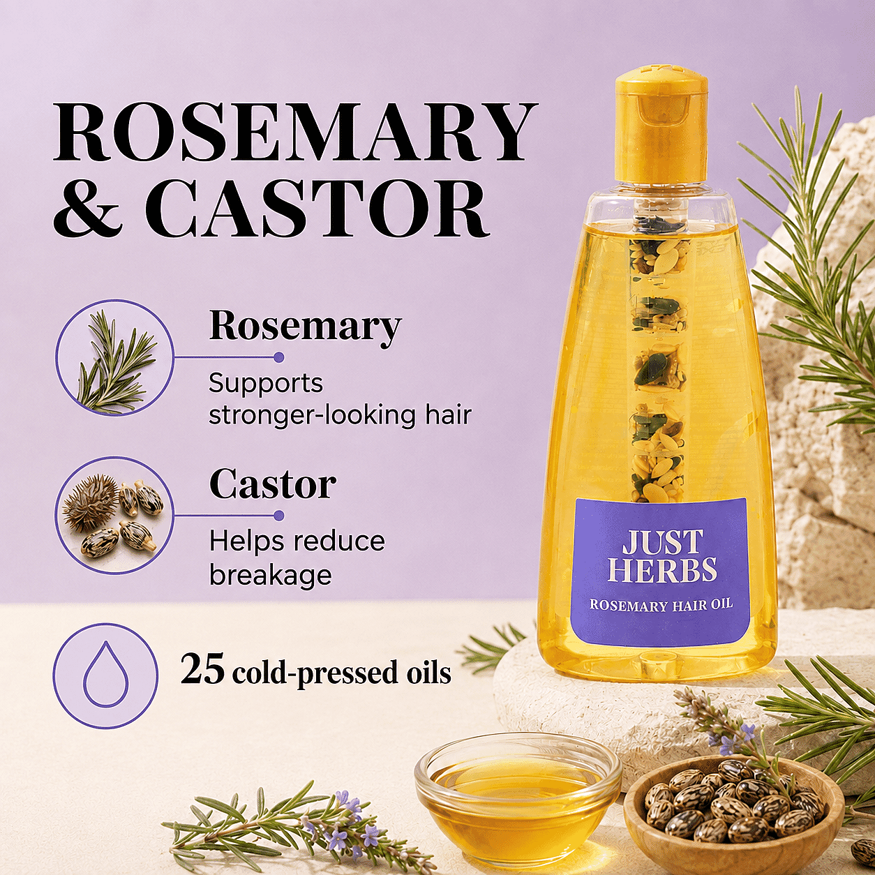 Just Herbs Rosemary Hair Oil
