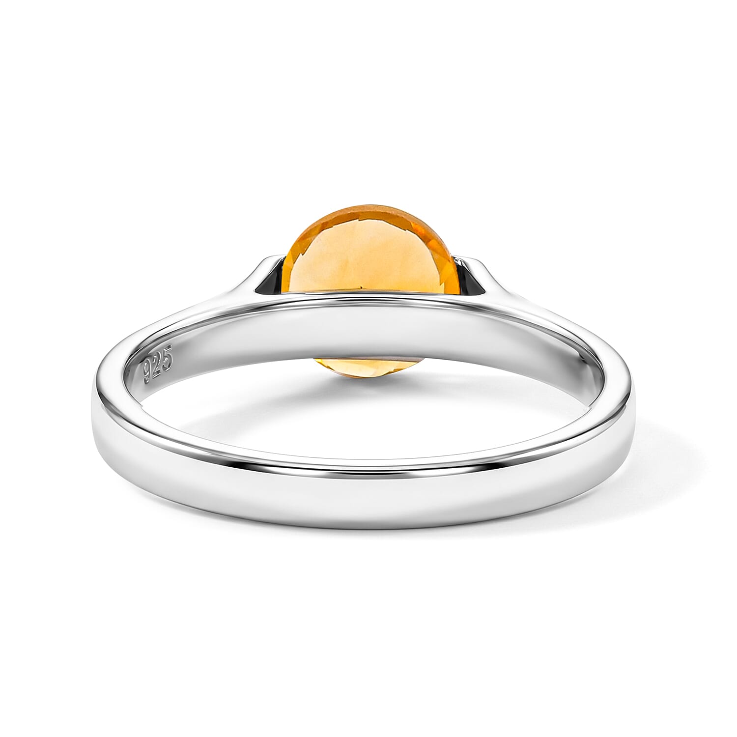 Citrine 1.35 ctw Solitaire Ring in Sterling Silver (Size 7.0)