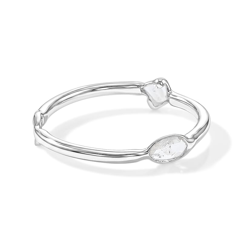 Polki Diamond 0.24 ctw Ring in Sterling Silver Size 10.0