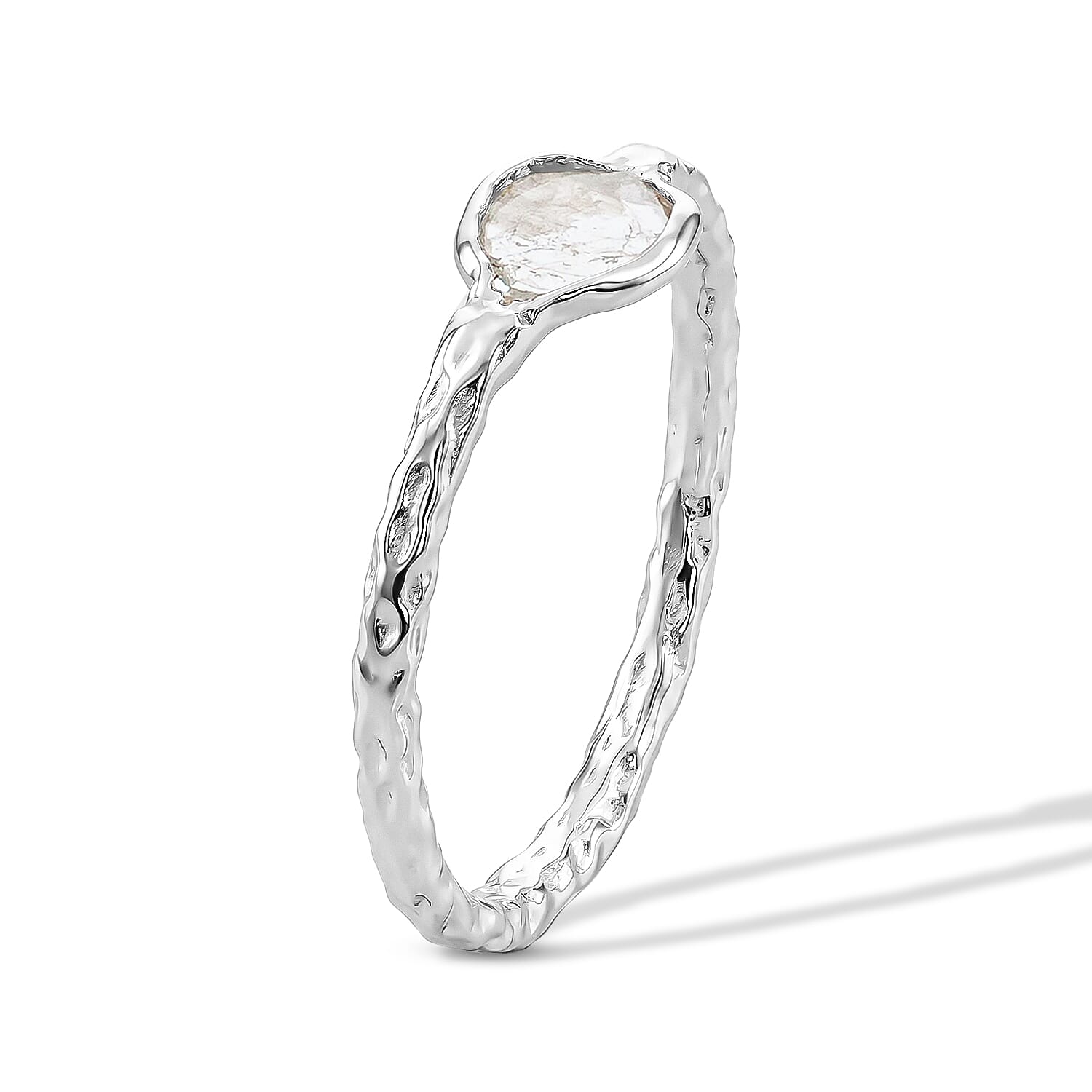 Diamond 0.15 ctw Ring in Sterling Silver (Size 6.0)