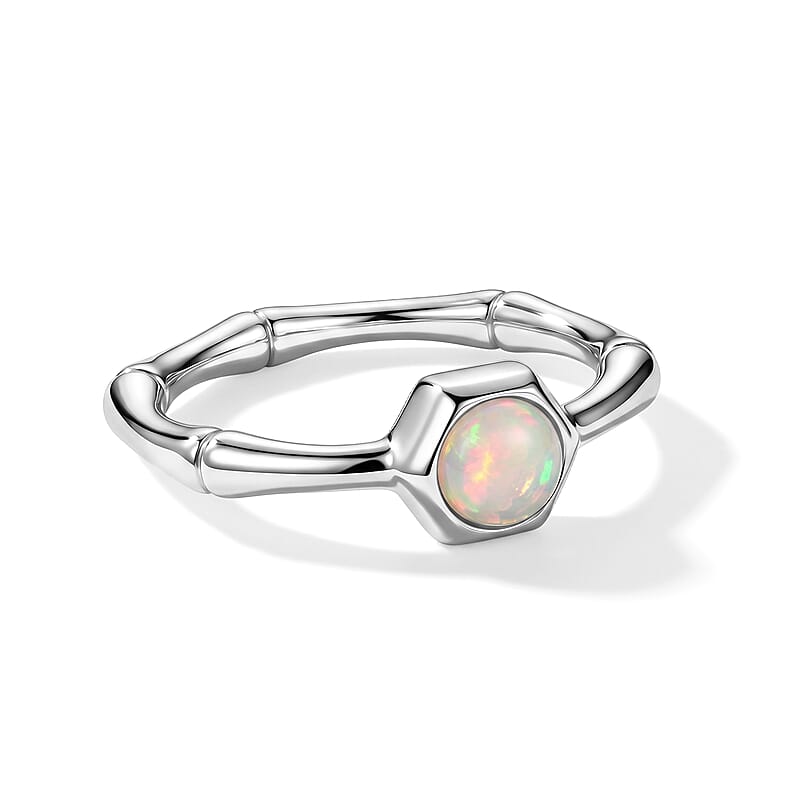 Opalite 0.42 ctw Ring in Sterling Silver (Size 7.0)