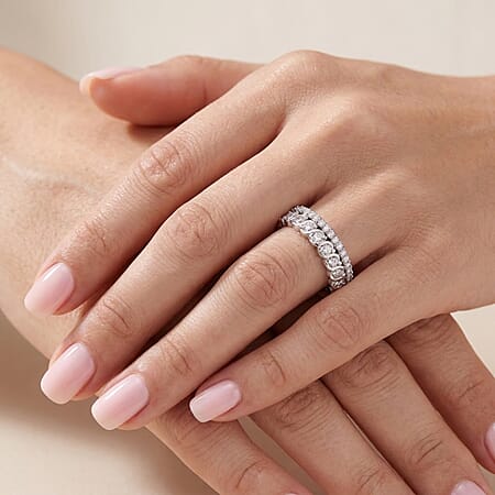 Rhodium Over Sterling Silver / 10 - Product card gallery slide 4 (15397768921401)