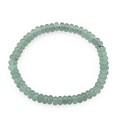 Green Aventurine 128.00 ctw Beaded Stretch Bracelet