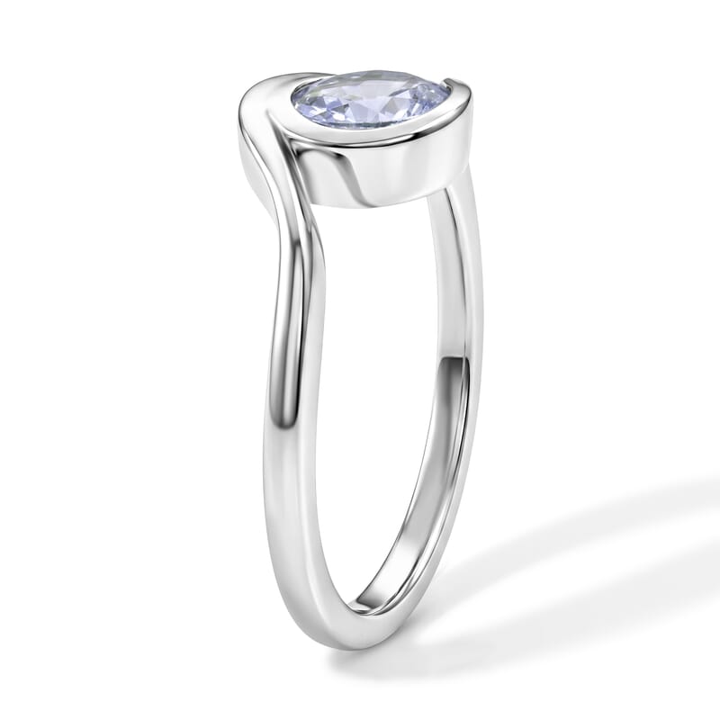 Tanzanite 0.72 ctw Solitaire Ring in Sterling Silver (Size 9.0)