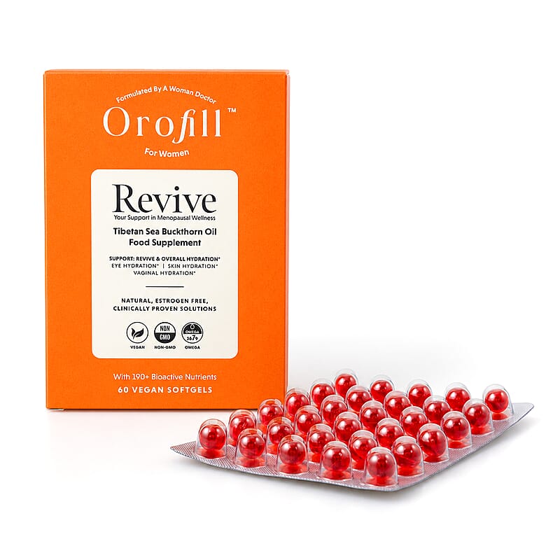 Orofill Revive Tibetan Sea Buckthorn Oil for Hydration (60 Vegan Softgels)