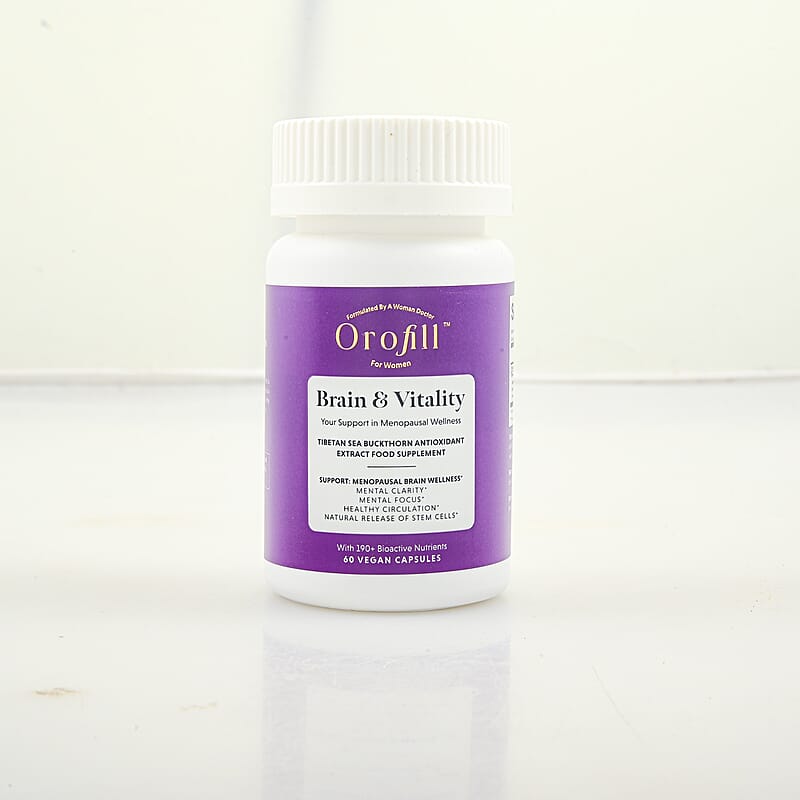 OroFill Brain & Vitality Tibetan Sea Buckthorn Extract Dietary Supplement (60 Vegan Capsules)