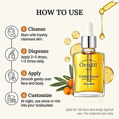 Orofill Golden Serum Tibetan Sea Buckthorn Overnight Repair Serum (1oz)