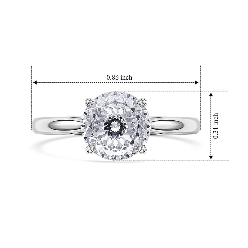 Luxuriant Lab Grown Diamond E-F VS 2.00 ctw Ring in 14K White Gold (Size  5.0)