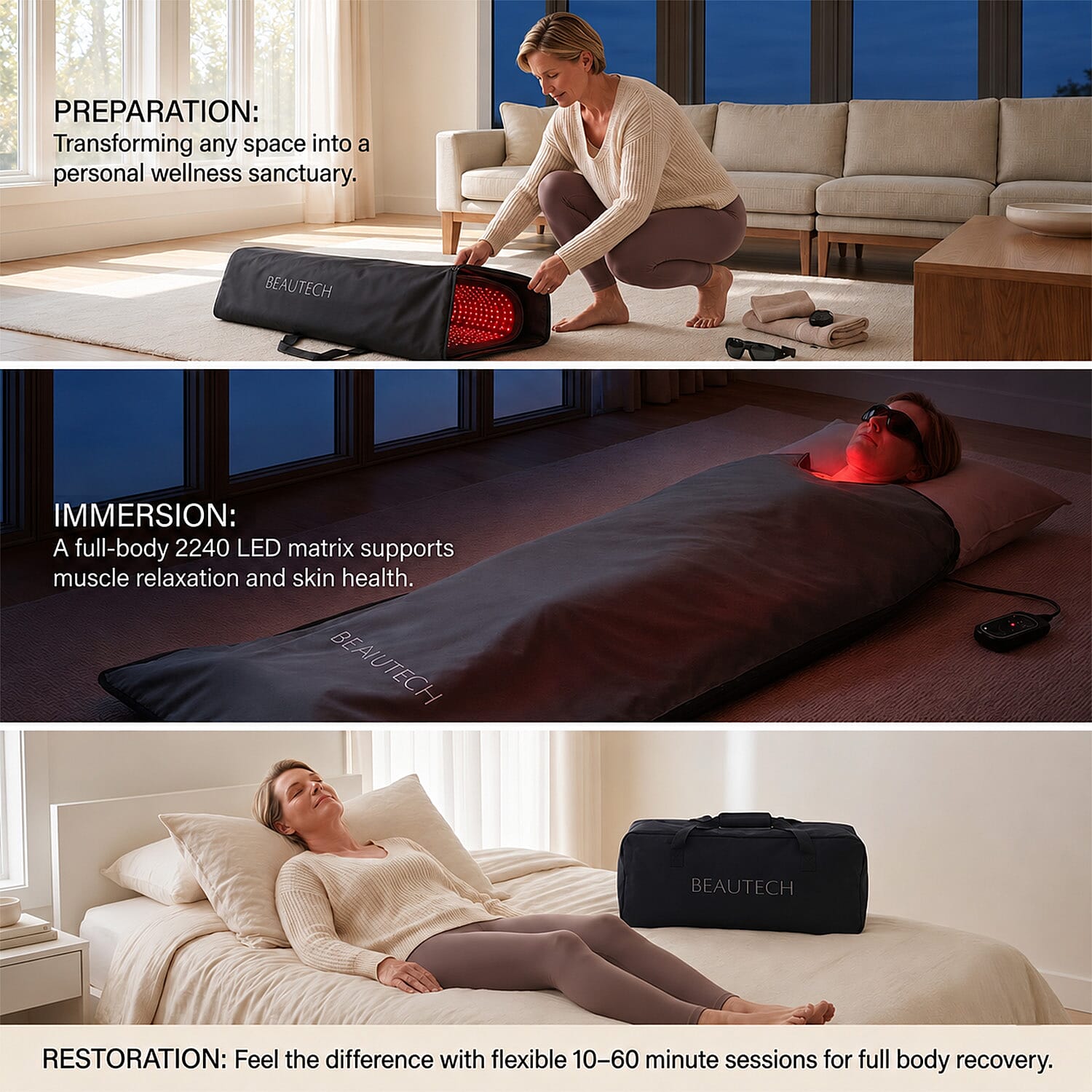 Beautech LED Red Light Therapy Bag for Full Body