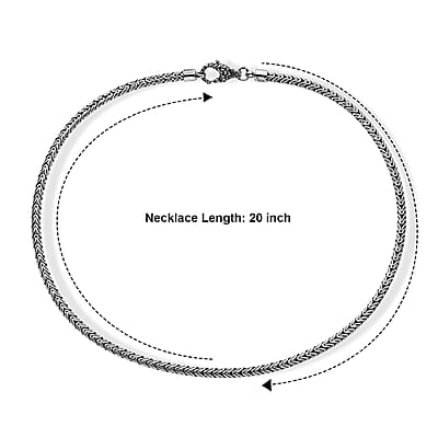 D'Joy Bali Legacy New Borobudur Chain Necklace in Sterling Silver (20 Inches) 29 Grams