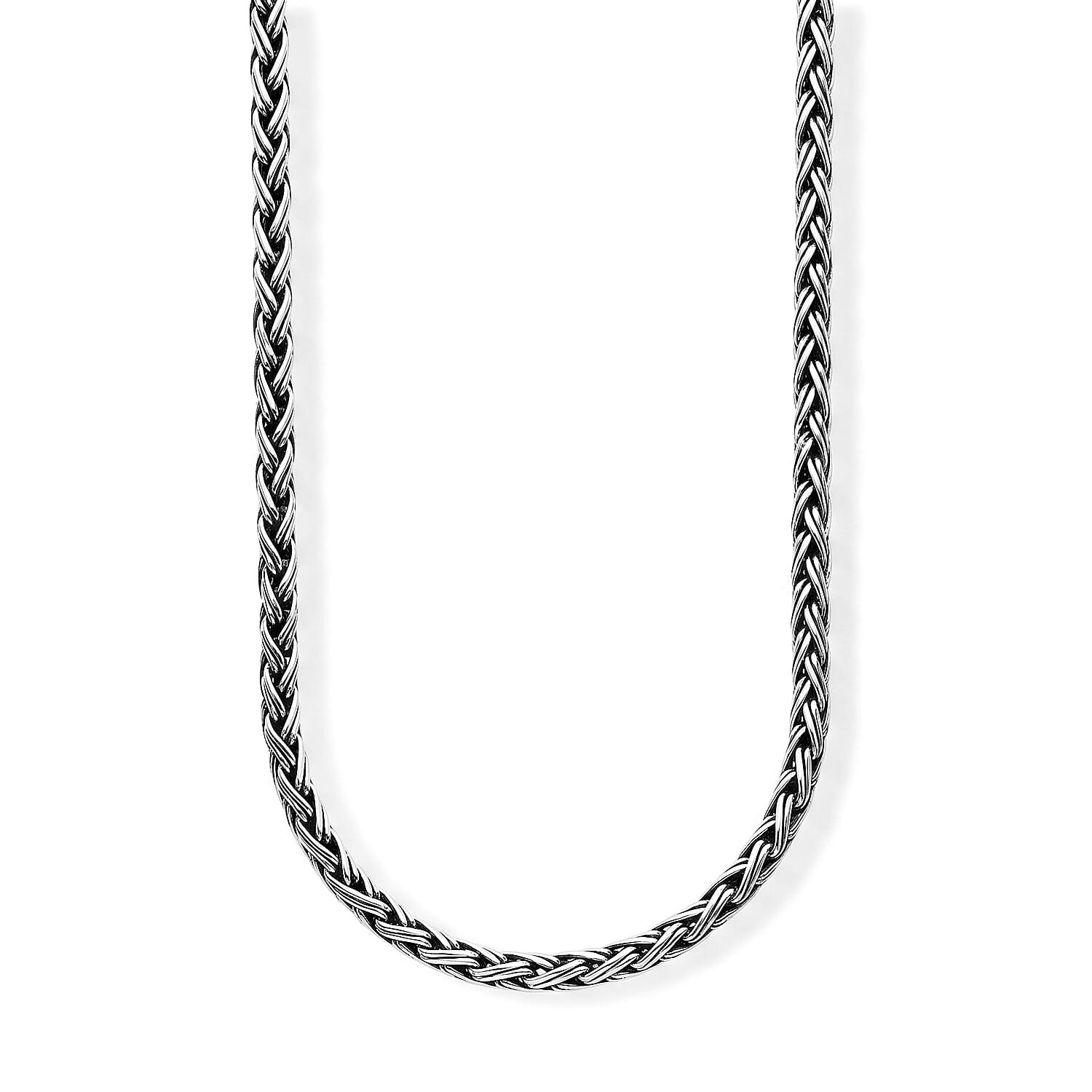 D'Joy Bali Legacy Double Padian Chain Necklace in Sterling Silver (20 Inches) 22.35 Grams