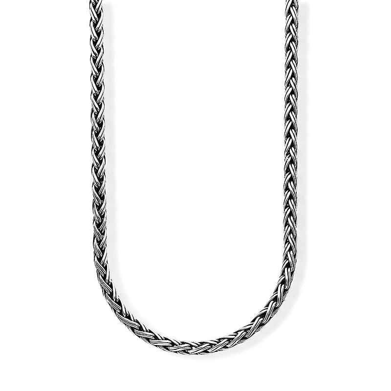 D'Joy Bali Legacy Double Padian Chain Necklace in Sterling Silver (20 Inches) 22.35 Grams