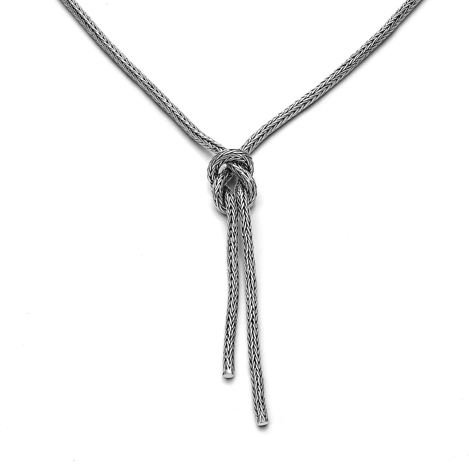 D'Joy Bali Legacy Tulang Naga Chain Knot Necklace in Sterling Silver (20 Inches) 15.40 Grams