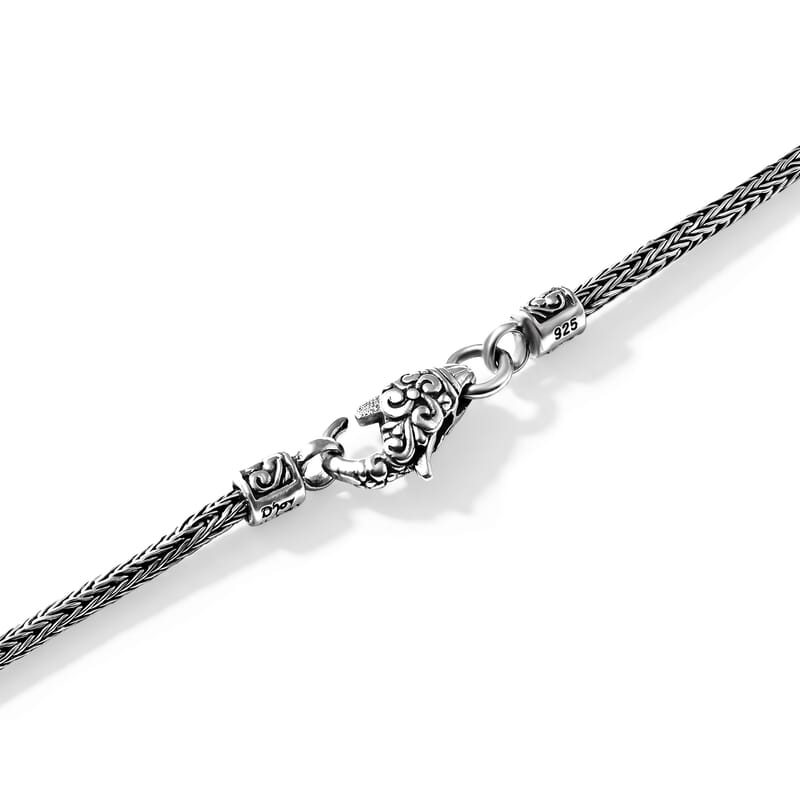 D'Joy Bali Legacy Tulang Naga Chain Knot Necklace in Sterling Silver (20 Inches) 15.40 Grams